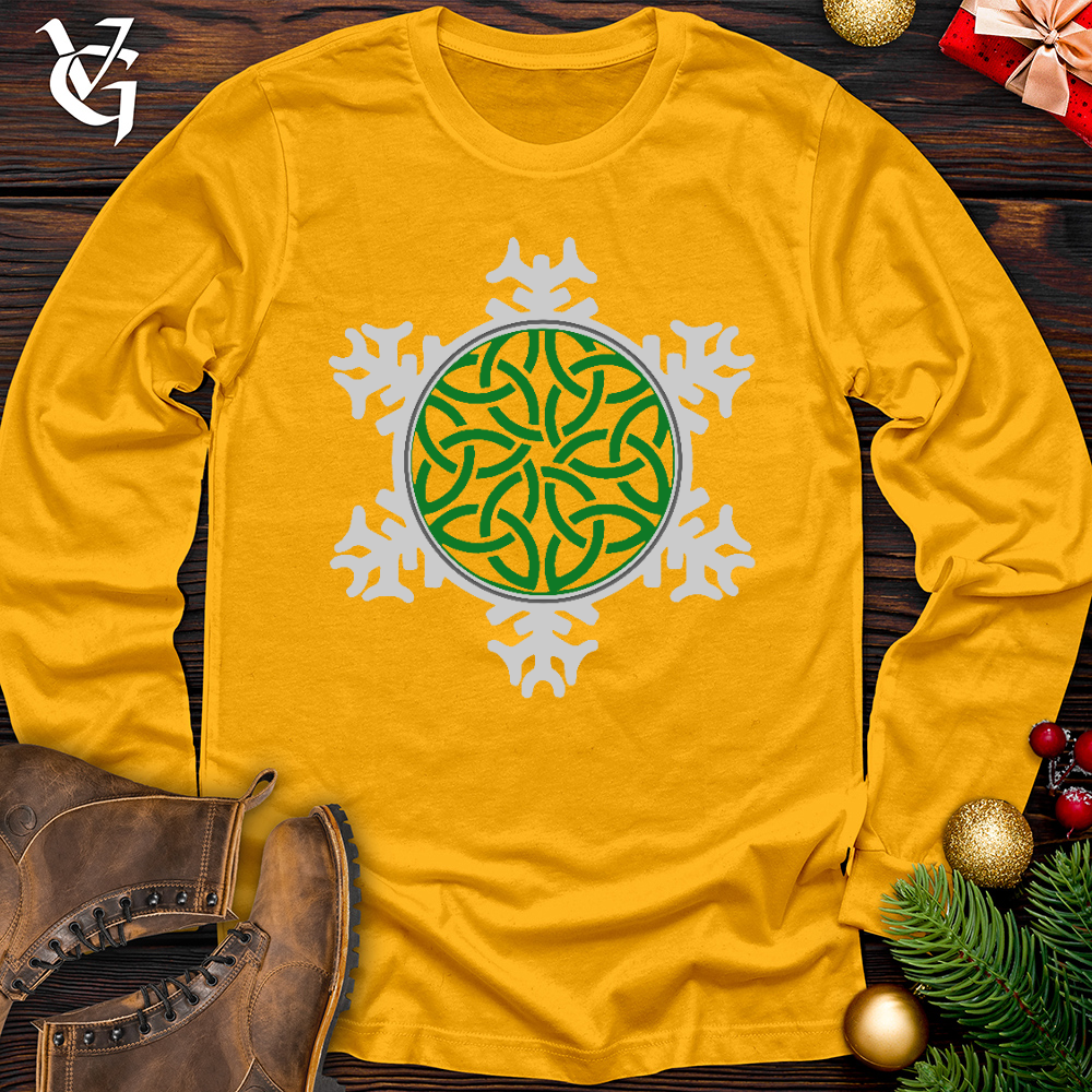 Viking Goods Celtic Snowflake Long Sleeve Gold / L