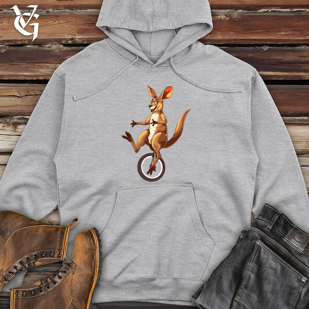 Viking Goods Kangaroo Unicycle Joy Midweight Hooded Sweatshirt Bone / L