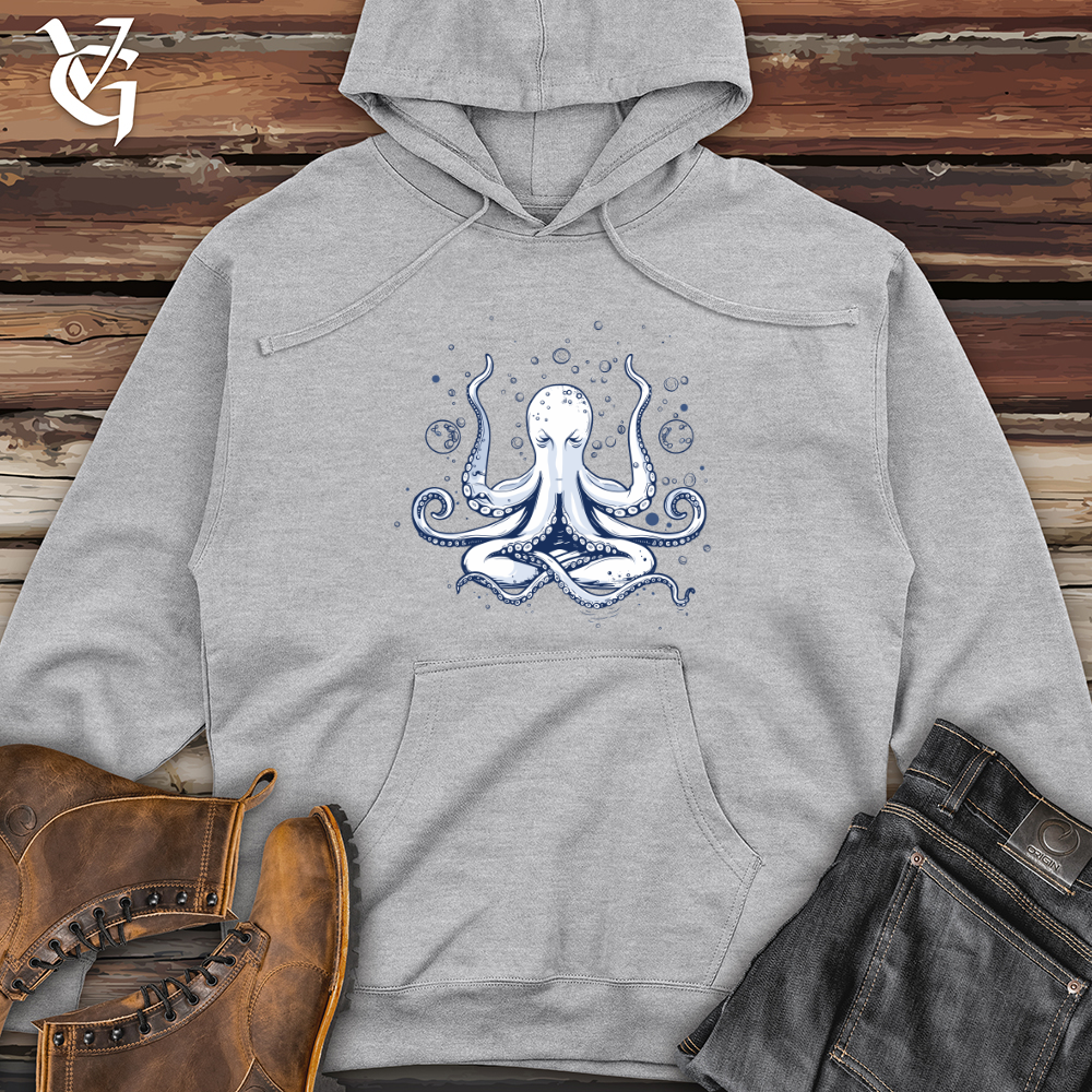 Viking Goods Octopus Bubble Meditation Midweight Hooded Sweatshirt Bone / L