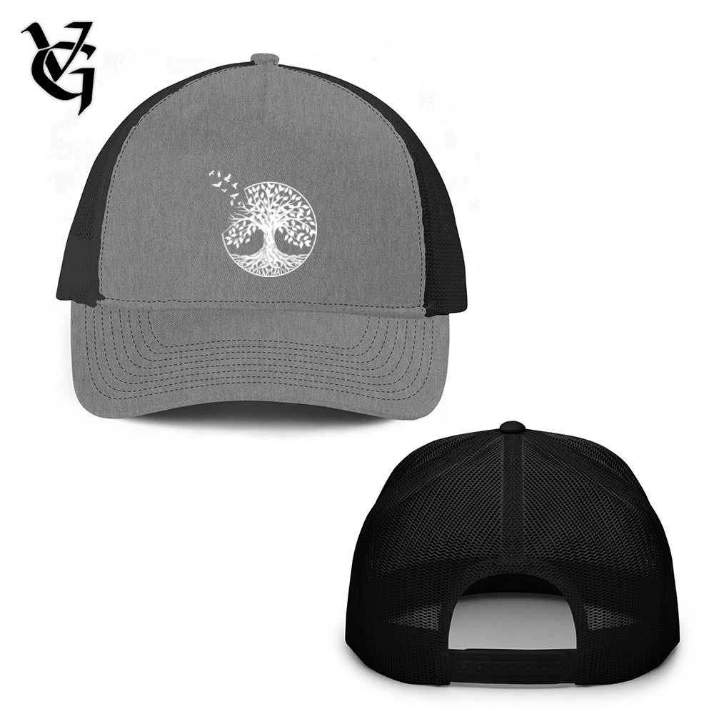 Viking Goods One With the Forest Trucker Hat Heather Grey/ Black