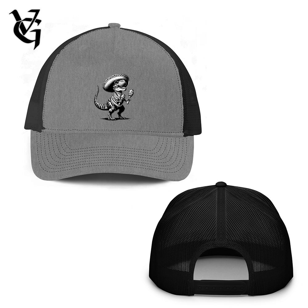 Viking Goods Tex Mex Rex Trucker Hat Heather Grey/ Black