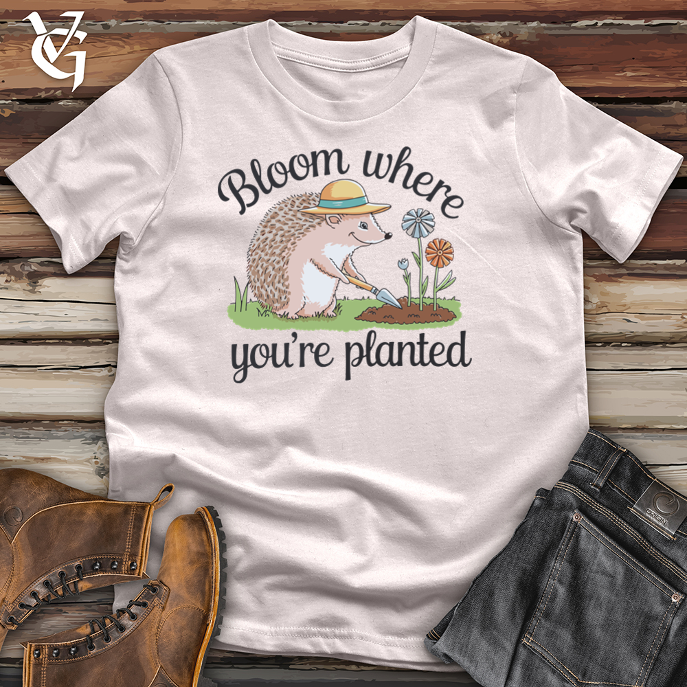 Viking Goods Bloom Where You are Planted Softstyle Tee Ice Grey / L