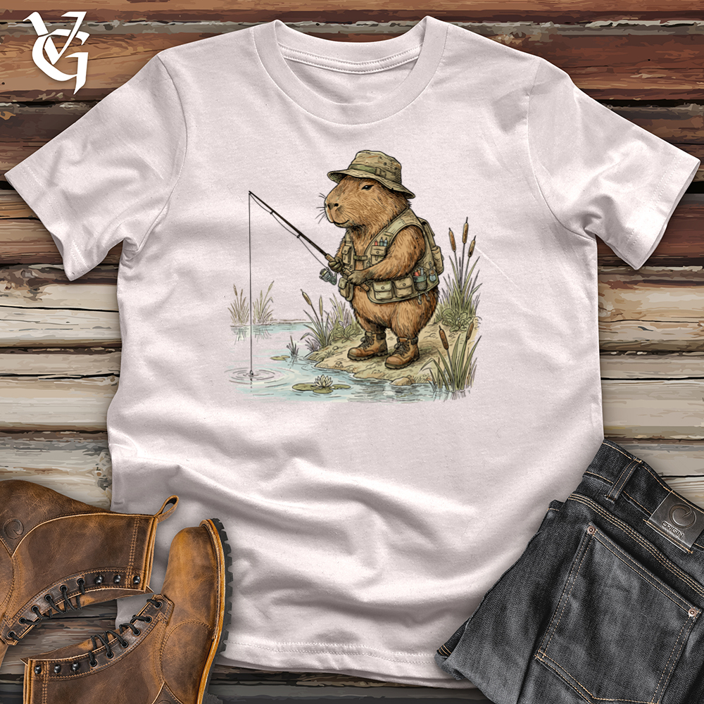 Viking Goods Capybara Fisherman Tee Ice Grey / L