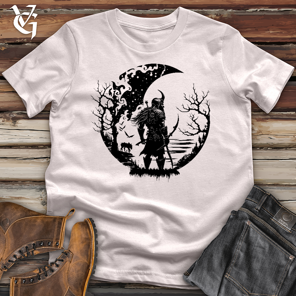 Viking Goods Celtic Moon Viking Warrior Softstyle Tee Ice Grey / L