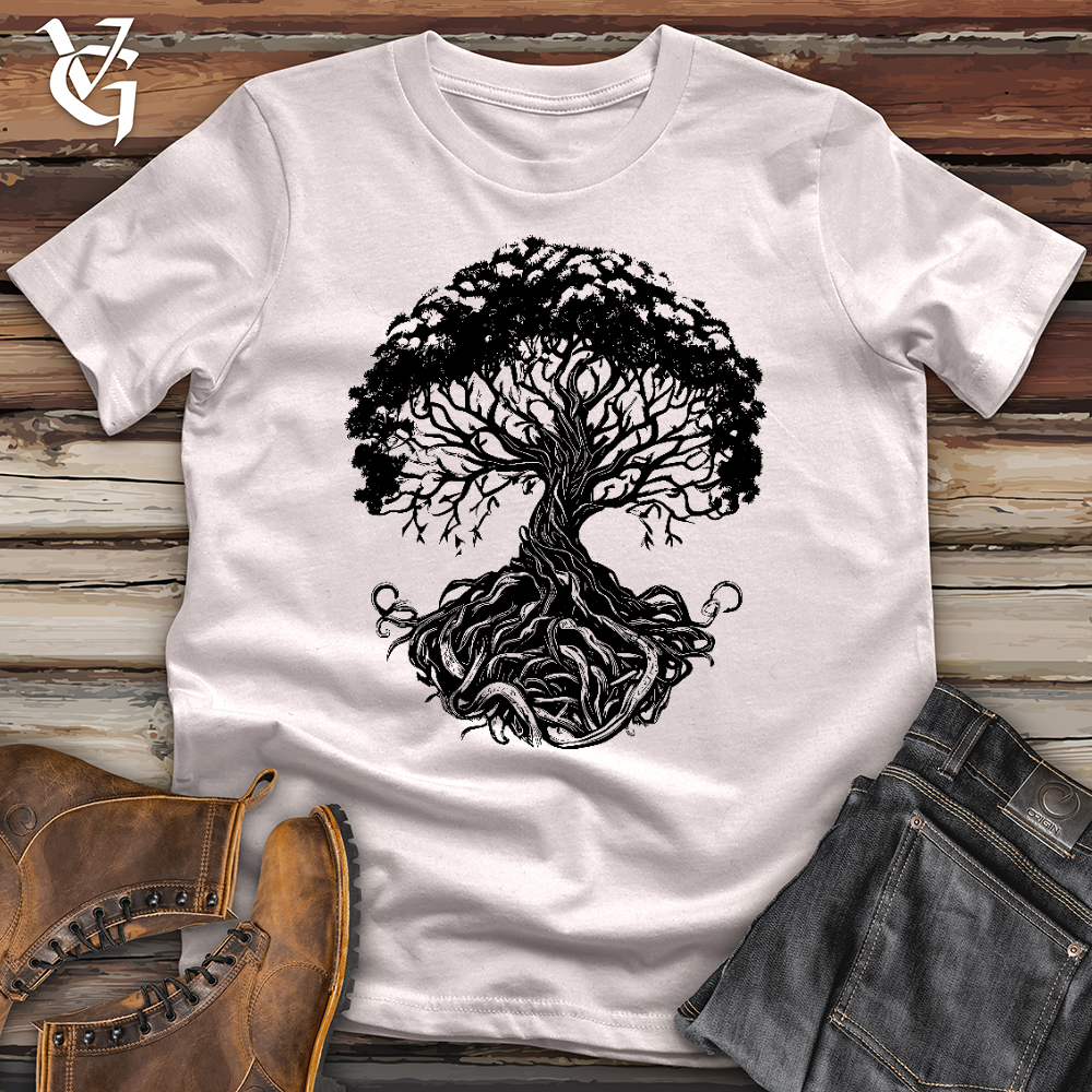 Viking Goods Celtic Roots Run Deep Softstyle Tee Ice Grey / L