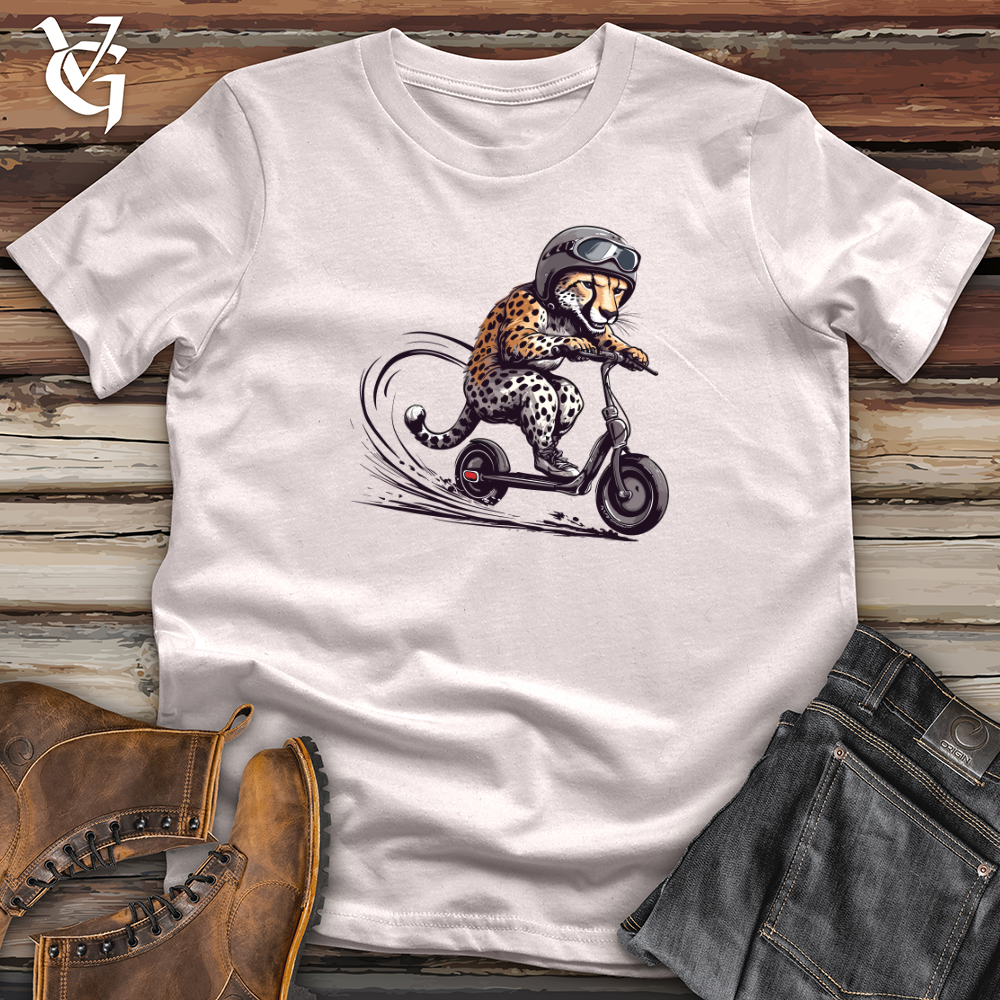 Viking Goods Cheetah Scooter Rush Softstyle Tee Ice Grey / L