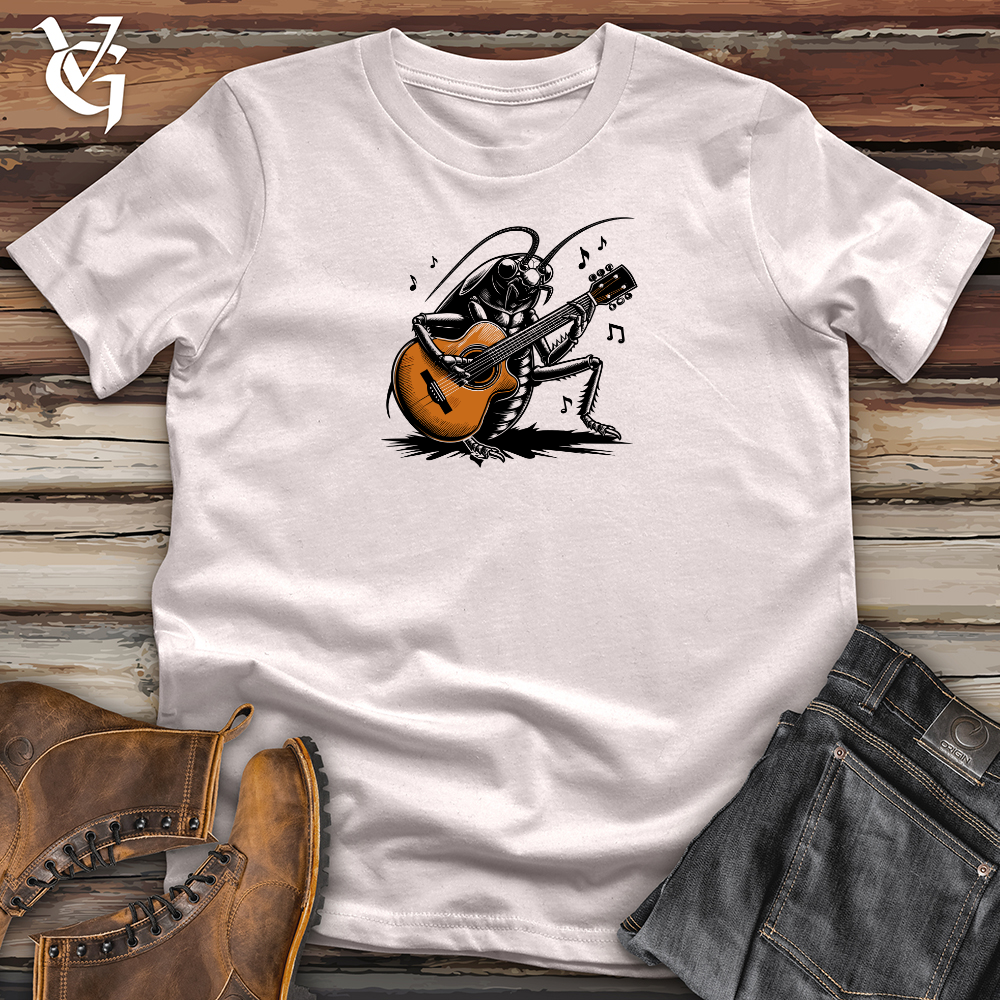 Viking Goods Cockroach Holding a Guitar Softstyle Tee Ice Grey / L