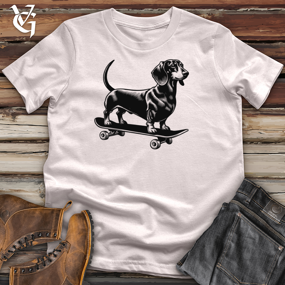 Viking Goods Dog Skateboarder Softstyle Tee Ice Grey / L