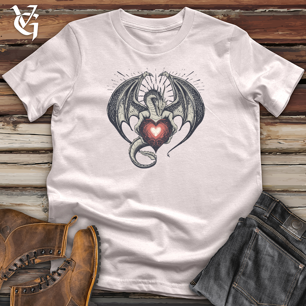 Viking Goods Dragon Heart Embrace Softstyle Tee Ice Grey / L