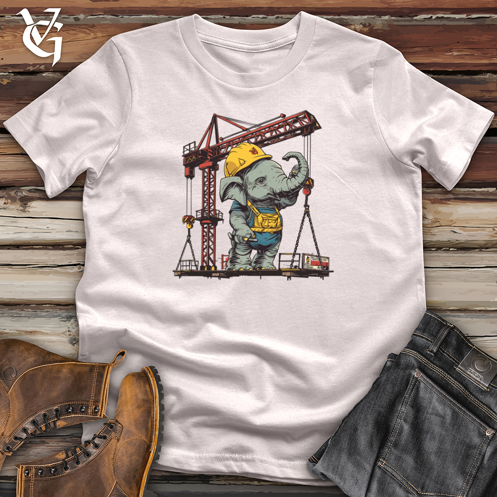 Viking Goods Elephant Construction Crew Softstyle Tee Ice Grey / L