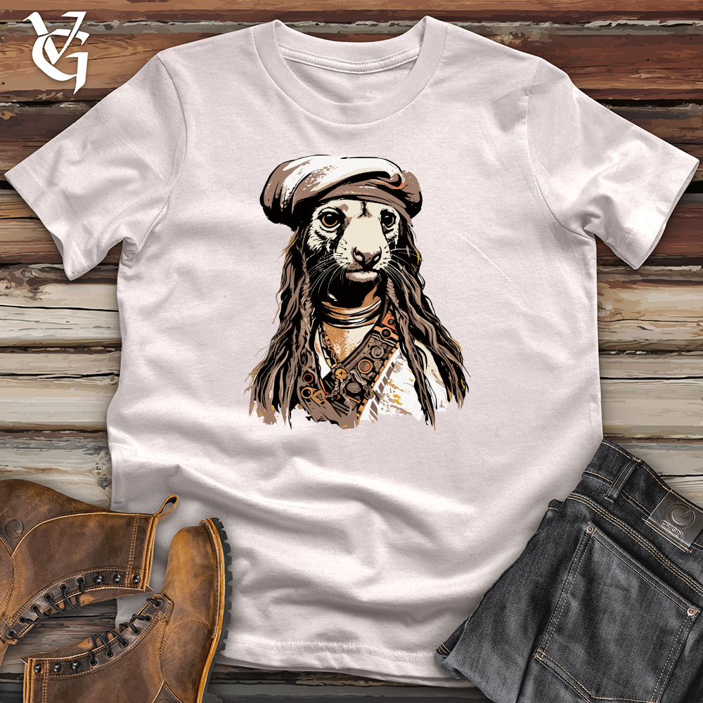 Viking Goods Ferret Pirate Softstyle Tee Ice Grey / L