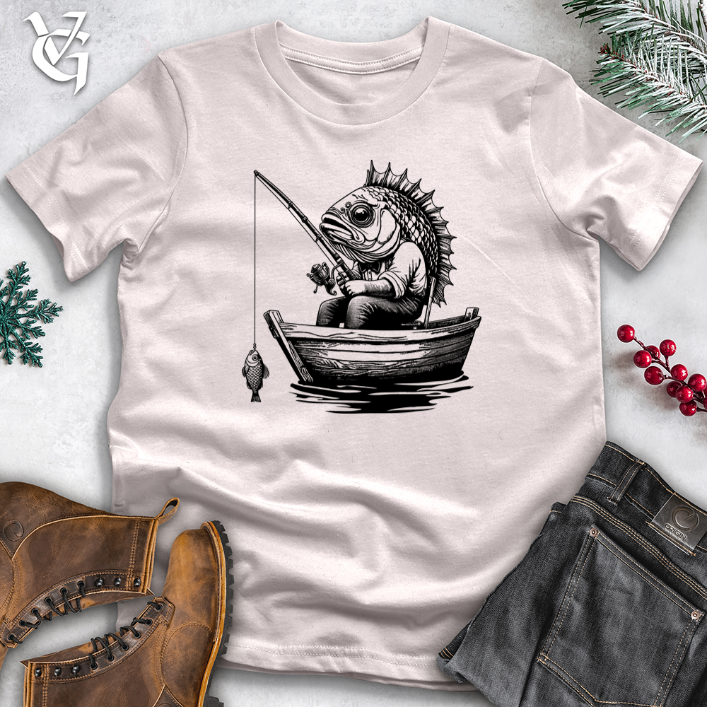 Viking Goods Fish Boat Softstyle Tee Ice Grey / L