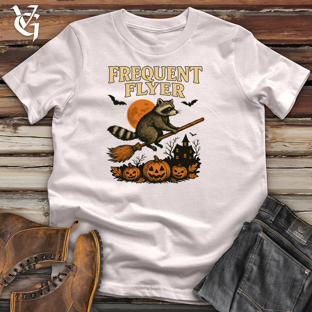 Viking Goods Frequent Flyer Raccoon Softstyle Tee Ice Grey / L