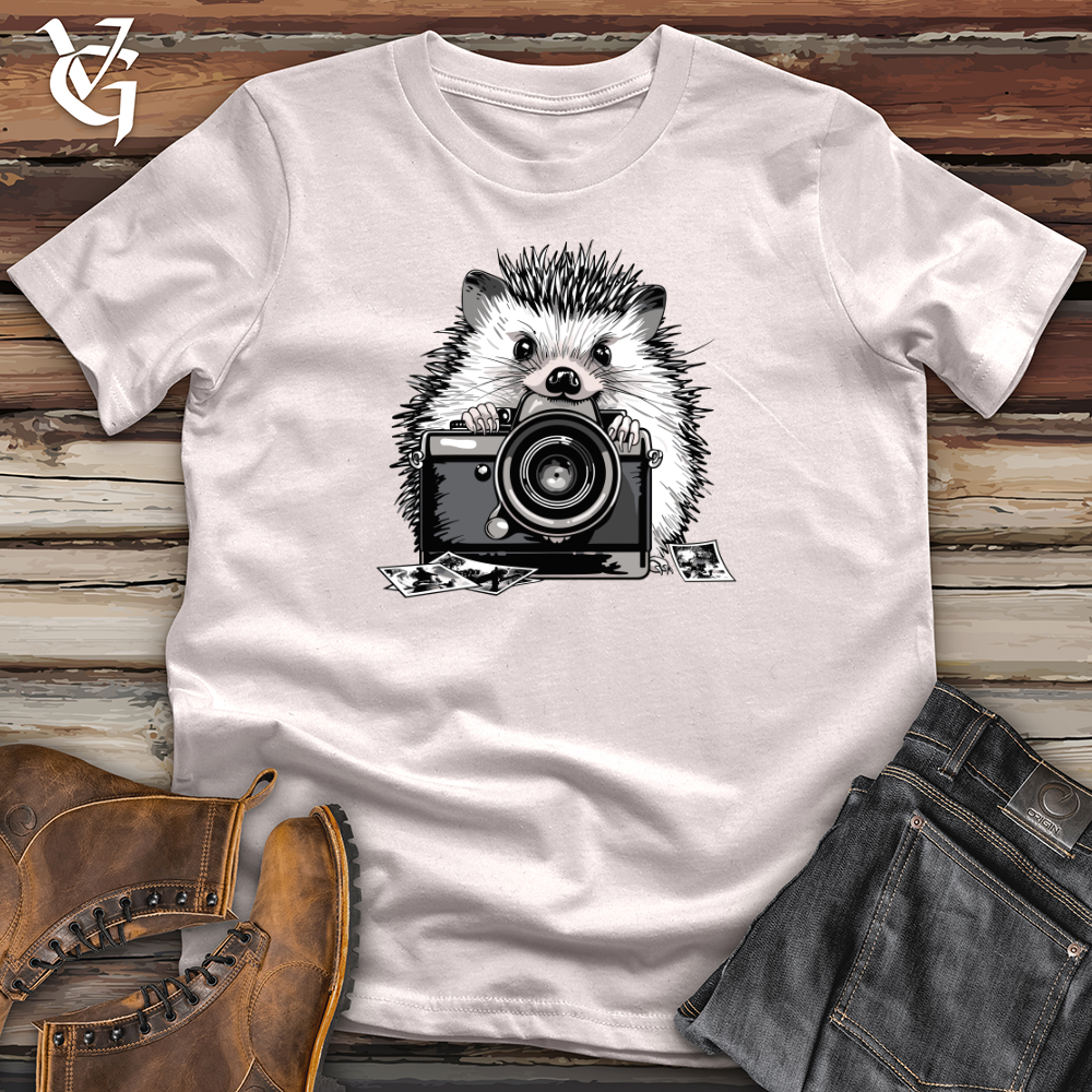 Viking Goods Hedgehog Shutterbug Snapshot Softstyle Tee Ice Grey / L