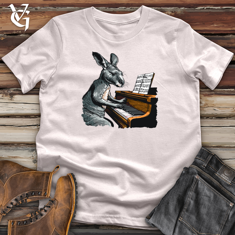 Viking Goods Kangaroo Piano Concert Softstyle Tee Ice Grey / L