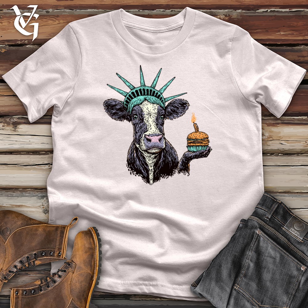 Viking Goods Liberty Cow Softstyle Tee Ice Grey / L