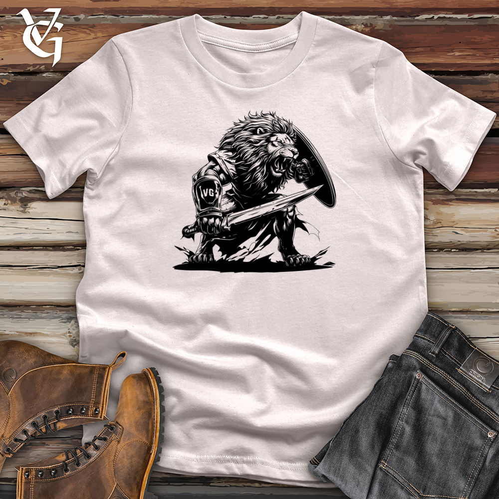 Viking Goods Lion Warrior Battle Softstyle Tee Ice Grey / L