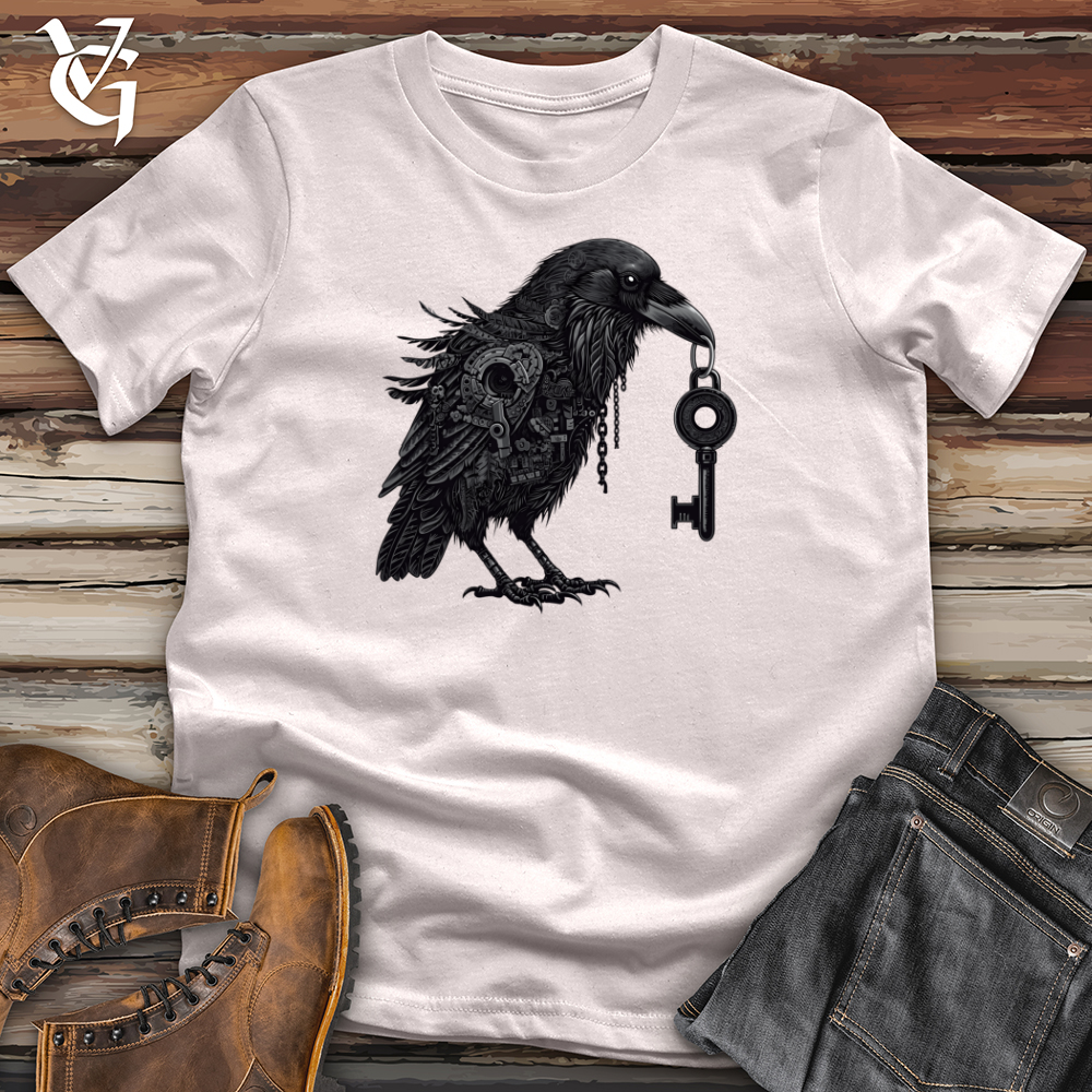 Viking Goods Mechanical Raven Keykeeper Softstyle Tee Ice Grey / L