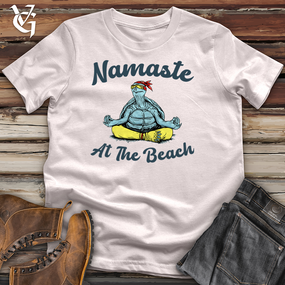 Viking Goods Namaste At The Beach Softstyle Tee Ice Grey / L