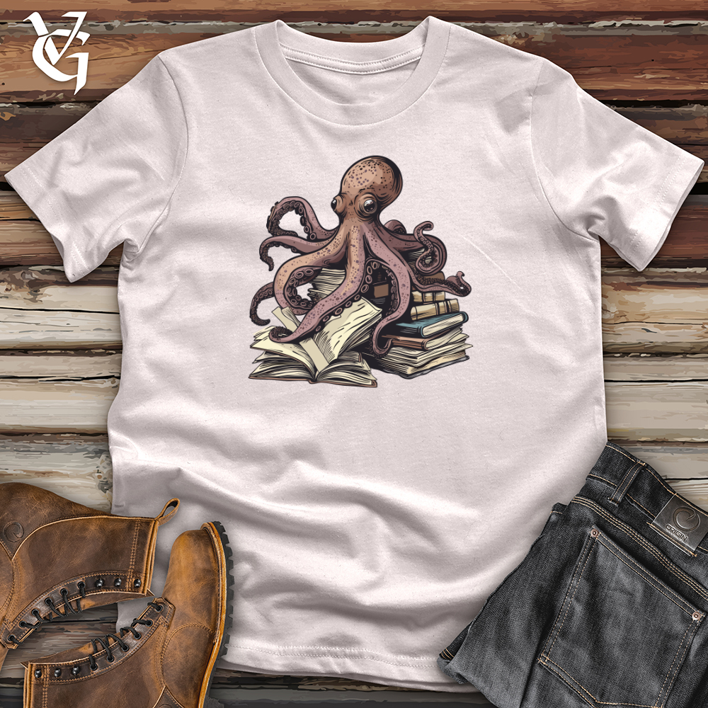 Viking Goods Octopus Book Wisdom Softstyle Tee Ice Grey / L