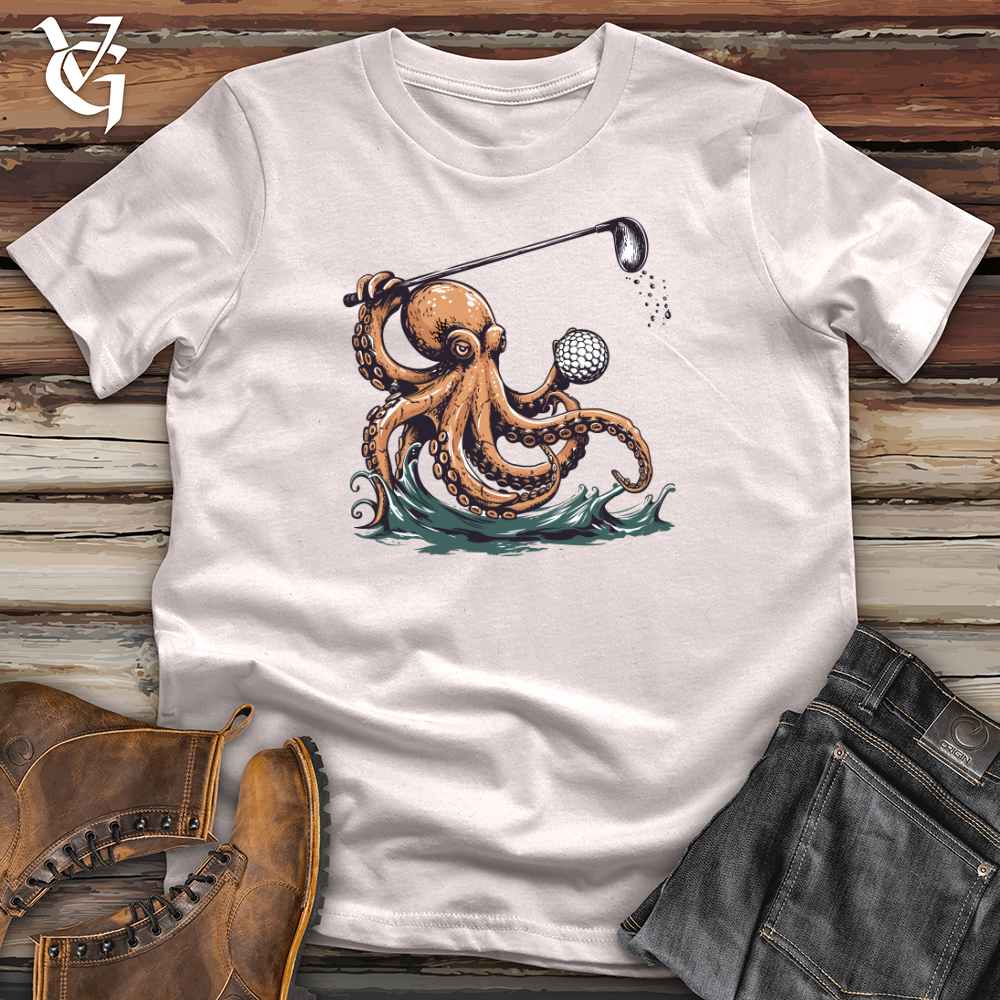Viking Goods Octopus Golf Swing Softstyle Tee Ice Grey / L