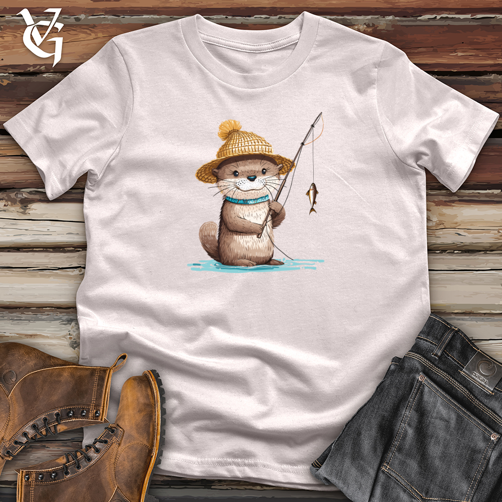 Viking Goods Otter Angler Joy Softstyle Tee Ice Grey / L