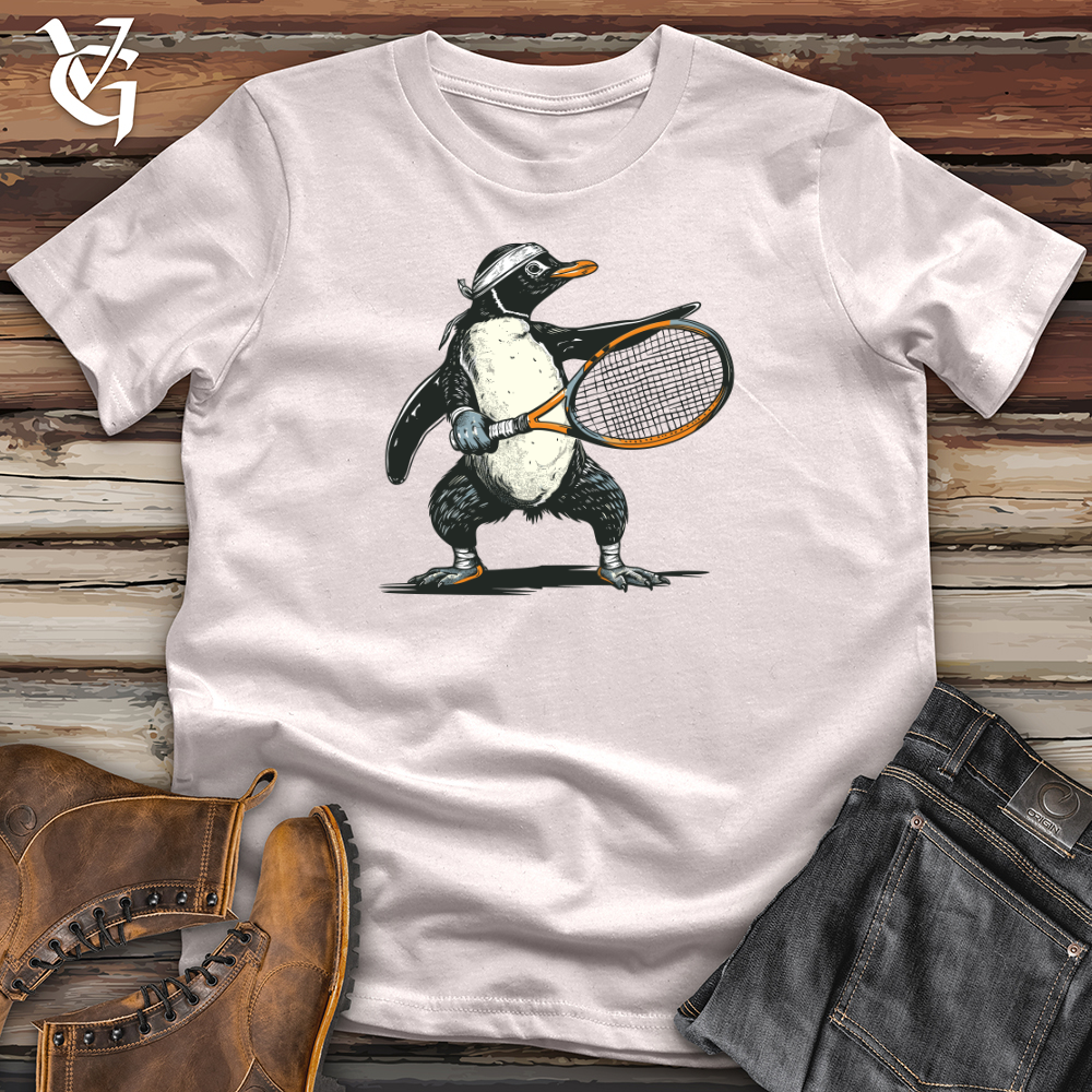 Viking Goods Penguin Tennis Player Softstyle Tee Ice Grey / L