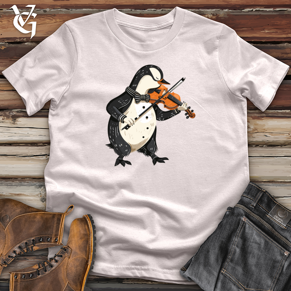 Viking Goods Penguin Violin Virtuoso Softstyle Tee Ice Grey / L