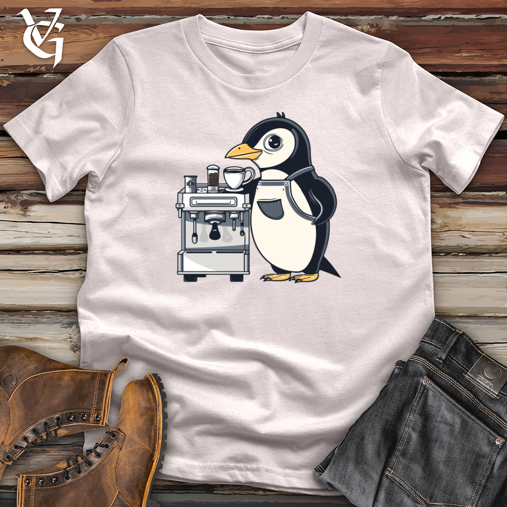 Viking Goods Puffin Coffee Connoisseur Softstyle Tee Ice Grey / L