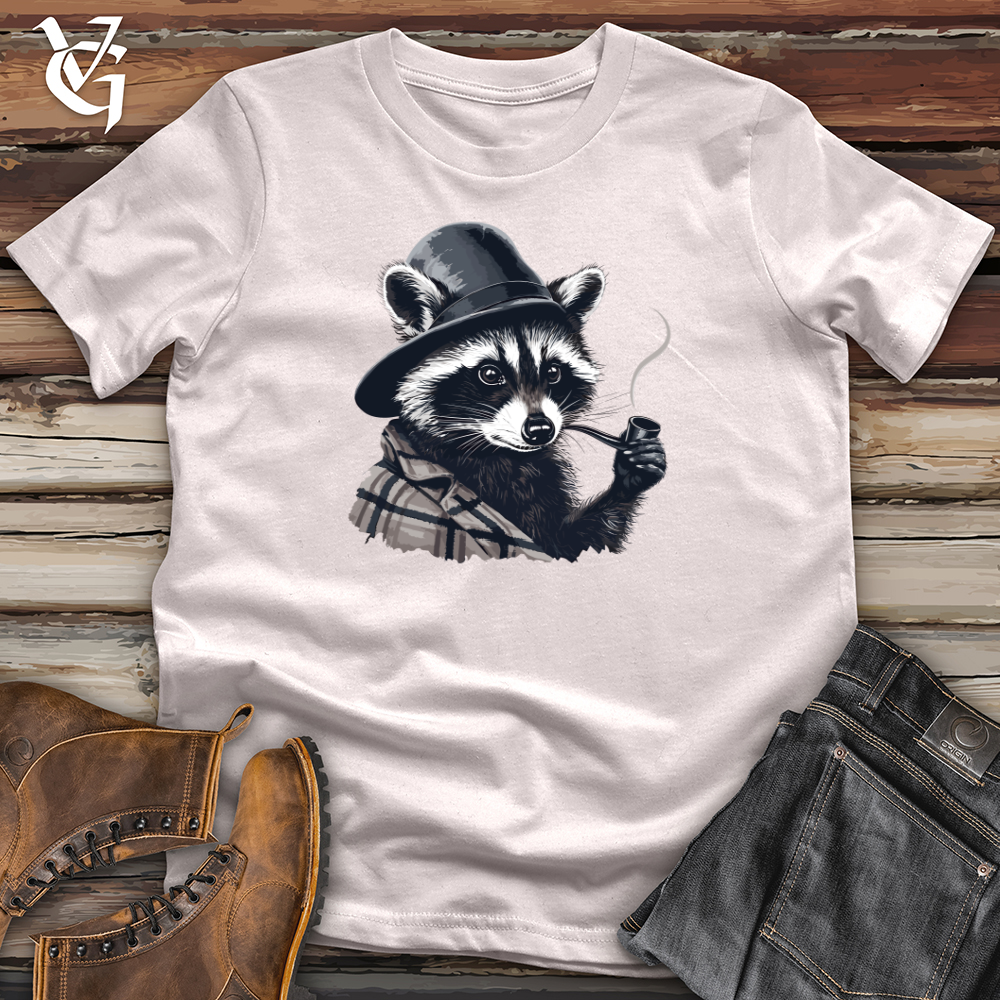 Viking Goods Raccoon Pipe Softstyle Tee Ice Grey / L