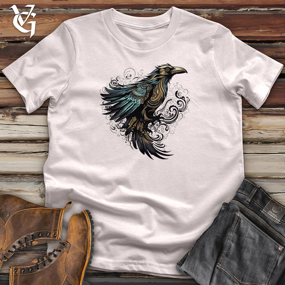 Viking Goods Raven Mystical Flight Softstyle Tee Ice Grey / L