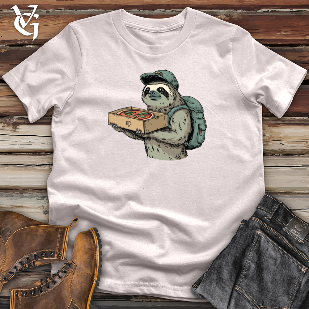 Viking Goods Sloth Pizza Delivery Softstyle Tee Ice Grey / L