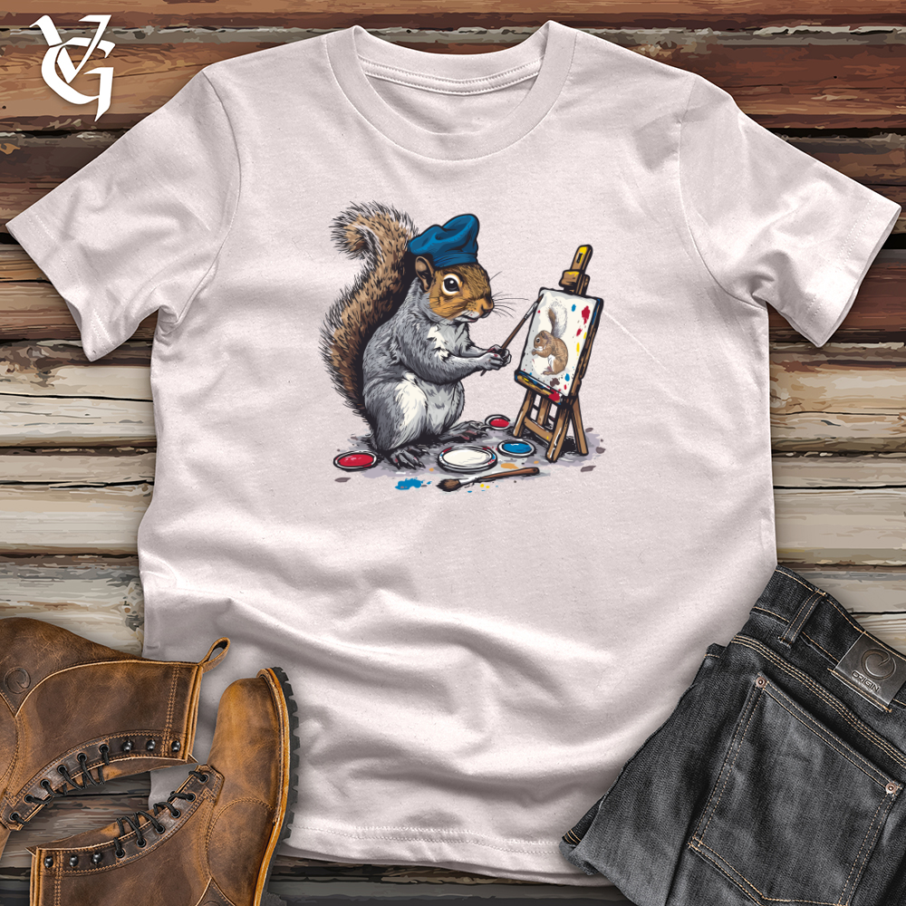 Viking Goods Squirrel Artist Masterpiece Softstyle Tee Ice Grey / L