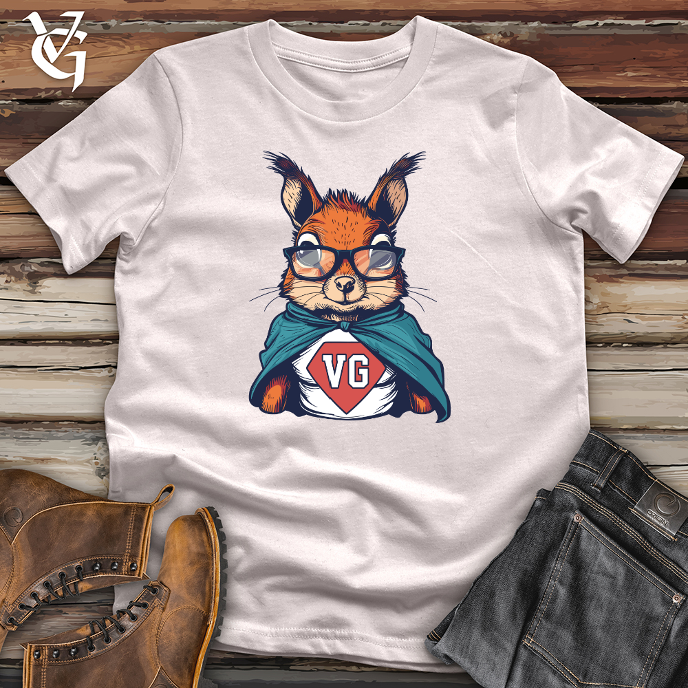 Viking Goods Squirrel Superhero Pose Softstyle Tee Ice Grey / L