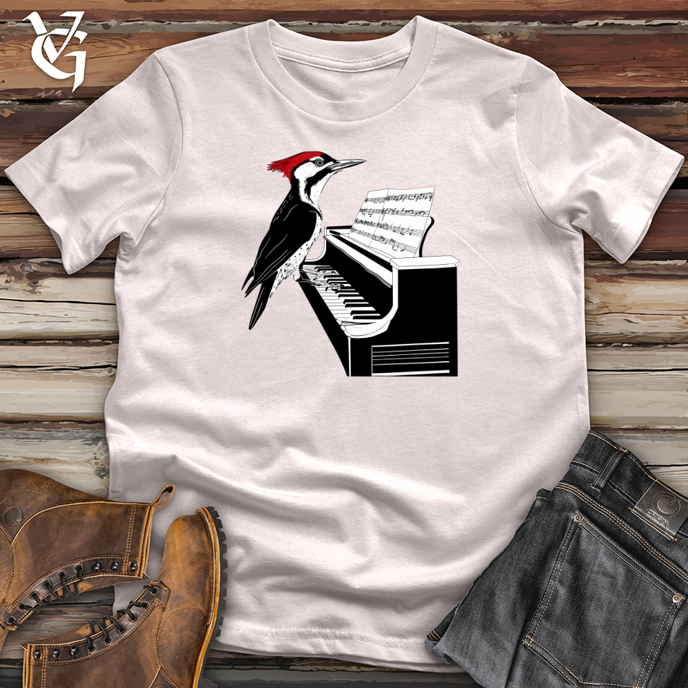 Viking Goods Woodpecker Piano Solo Softstyle Tee Ice Grey / L