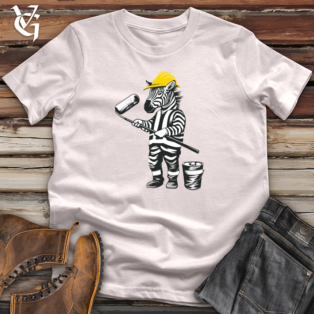 Viking Goods Zebra Builder Brush Softstyle Tee Ice Grey / L