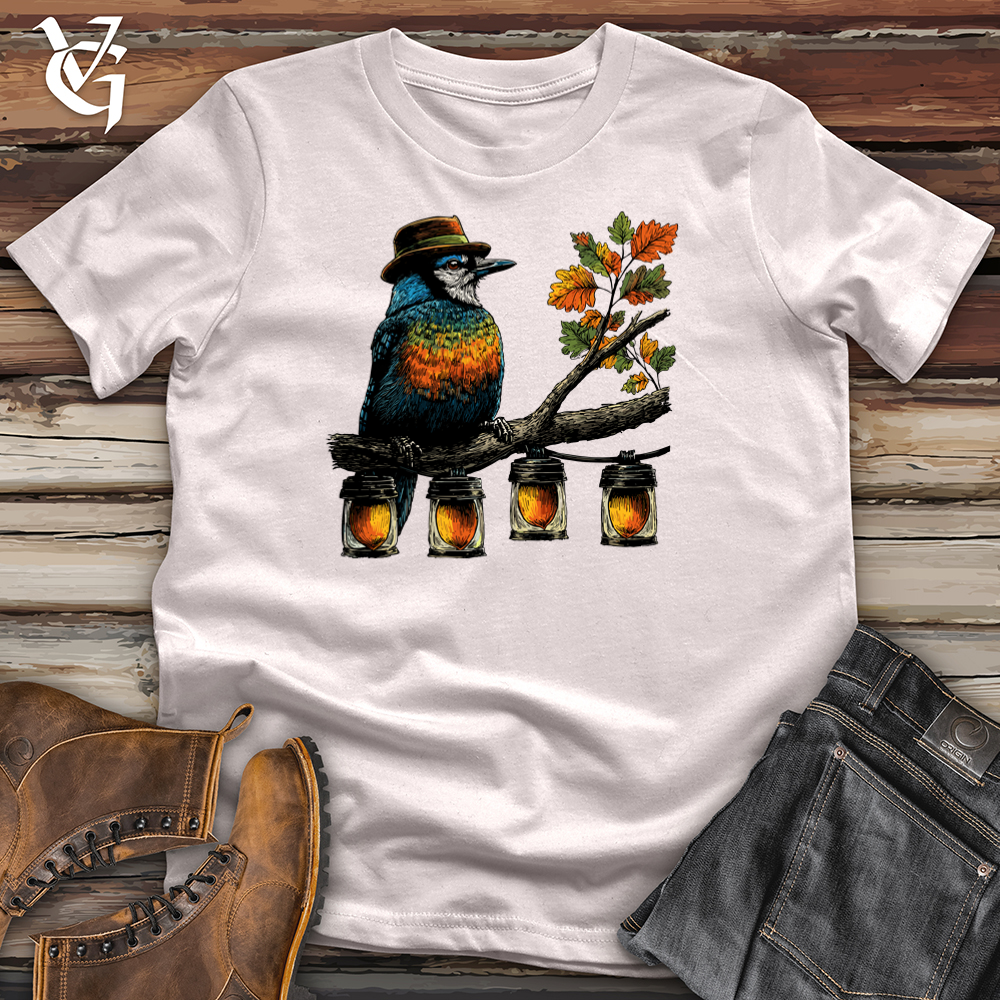 Viking Goods Blue Jay Acorn Lanterns Softstyle Tee Ice Grey / S