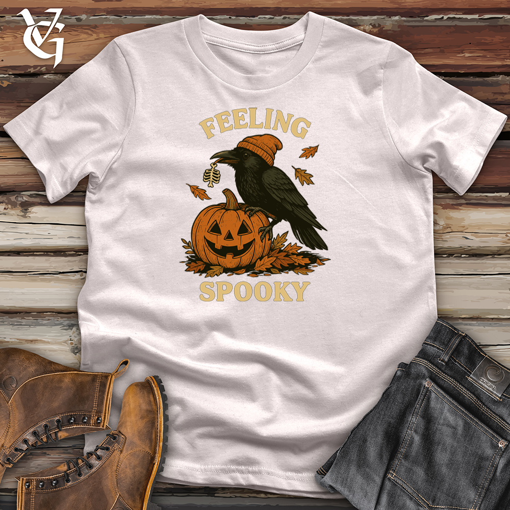 Viking Goods Feeling Spooky Raven Softstyle Tee Ice Grey / S
