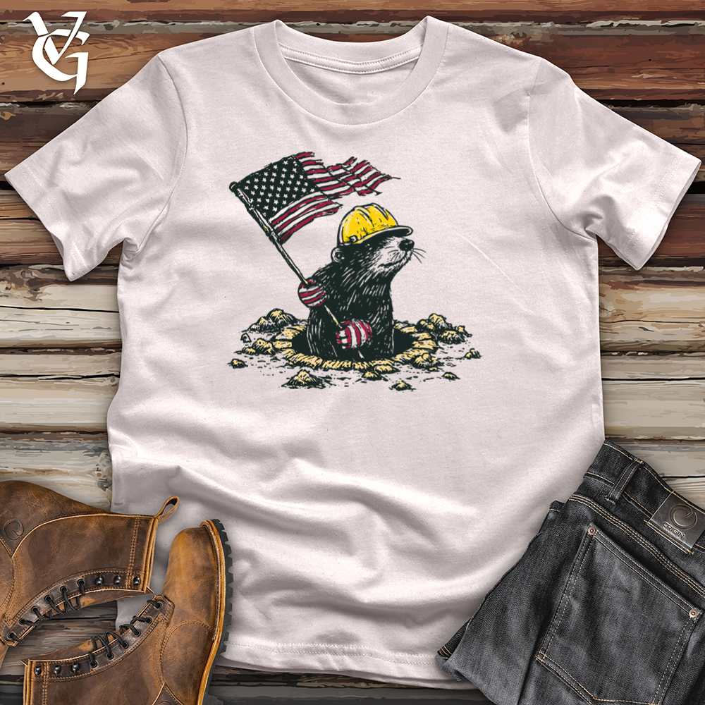 Viking Goods Mole Tunnel Patriot Softstyle Tee Ice Grey / S