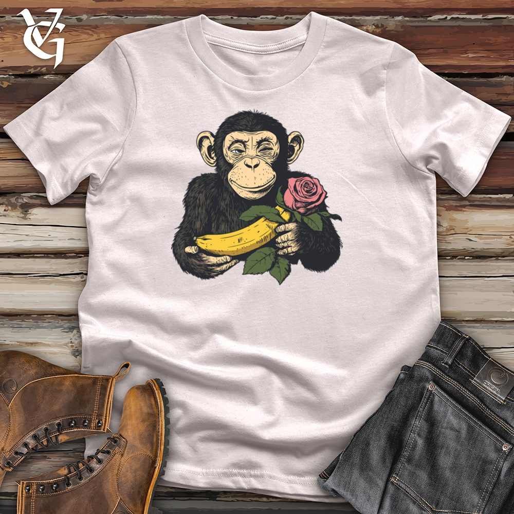 Viking Goods Monkey Valentine Softstyle Tee Ice Grey / S