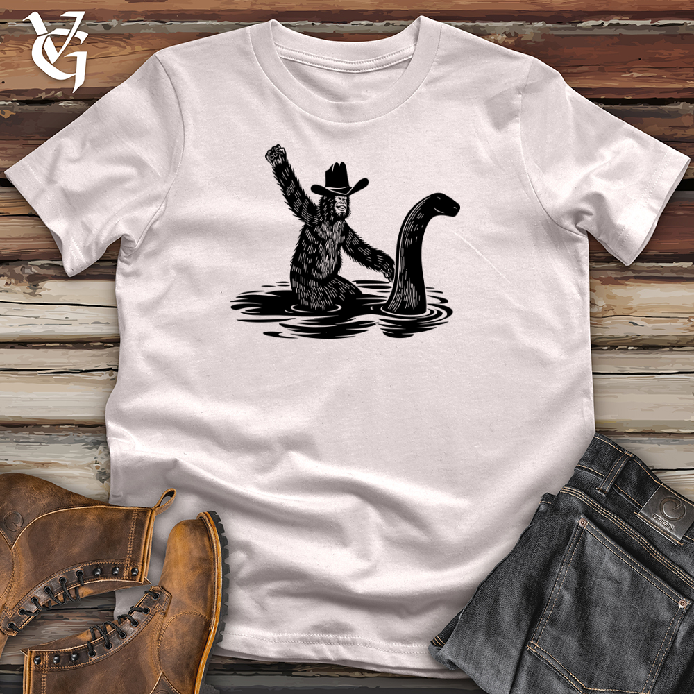 Viking Goods Bigfoot with Hilarious Loch Ness Monster Softstyle Tee Ice Grey / XS