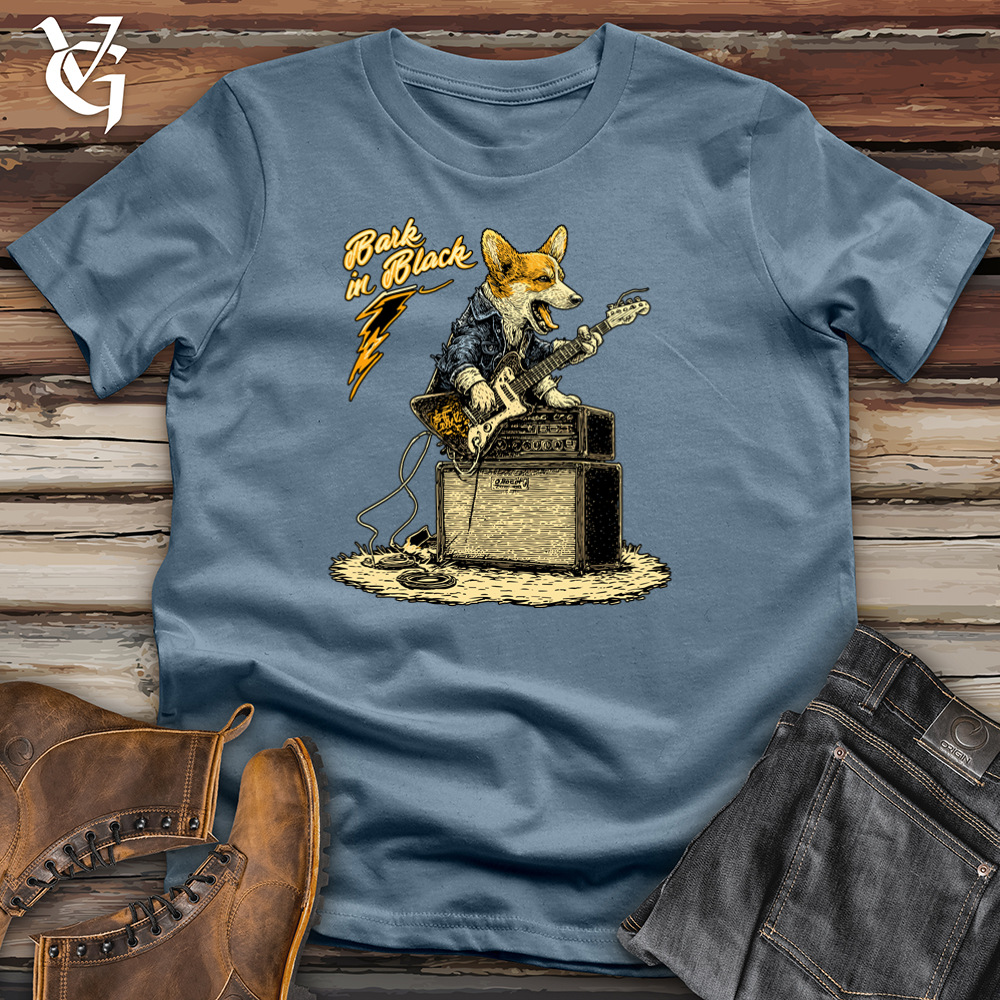 Viking Goods Bark In Black Softstyle Tee Indigo Blue / L