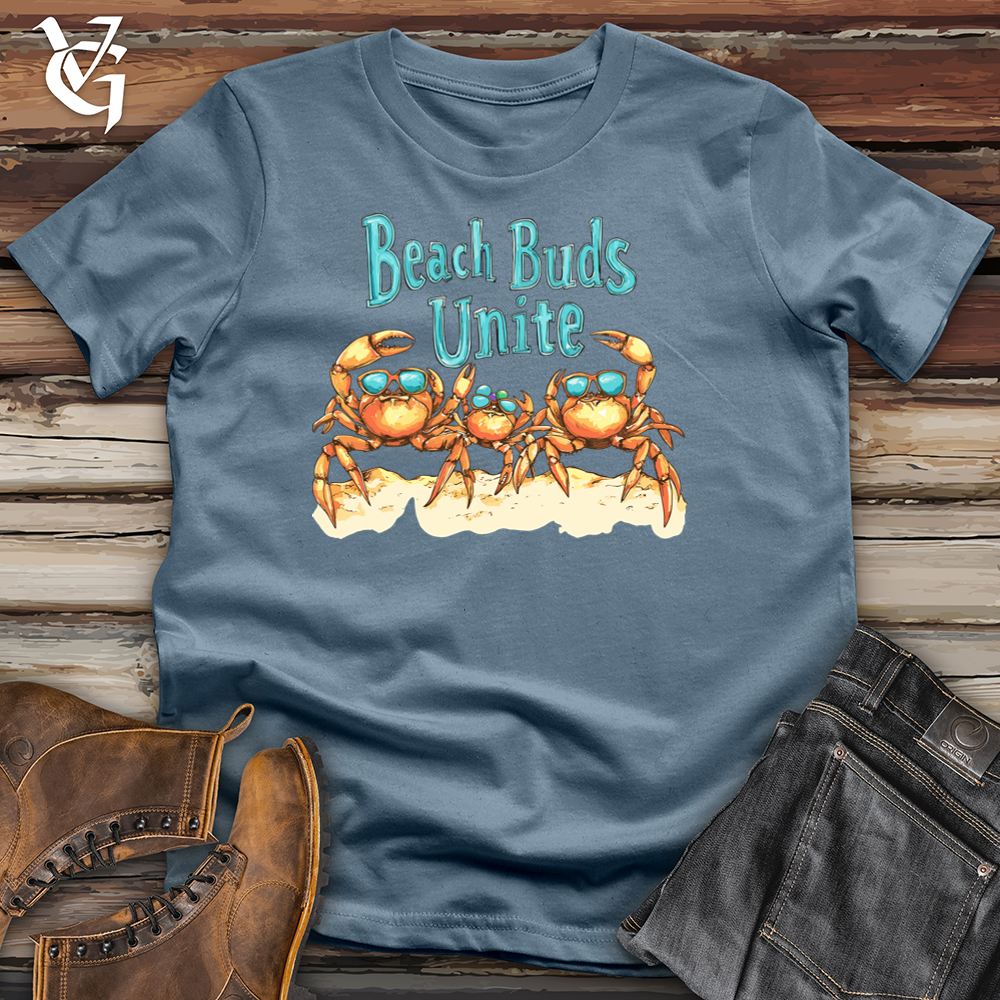 Viking Goods Beach Buds Unite Softstyle Tee Indigo Blue / L