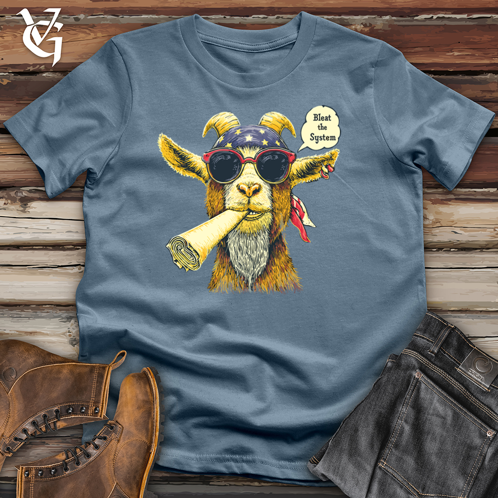 Viking Goods Bleat the System Softstyle Tee Indigo Blue / L