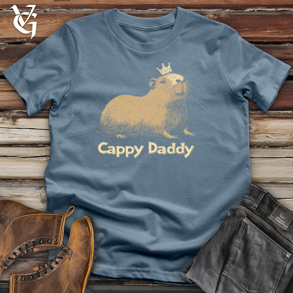 Viking Goods Cappy Daddy Softstyle Tee Indigo Blue / L
