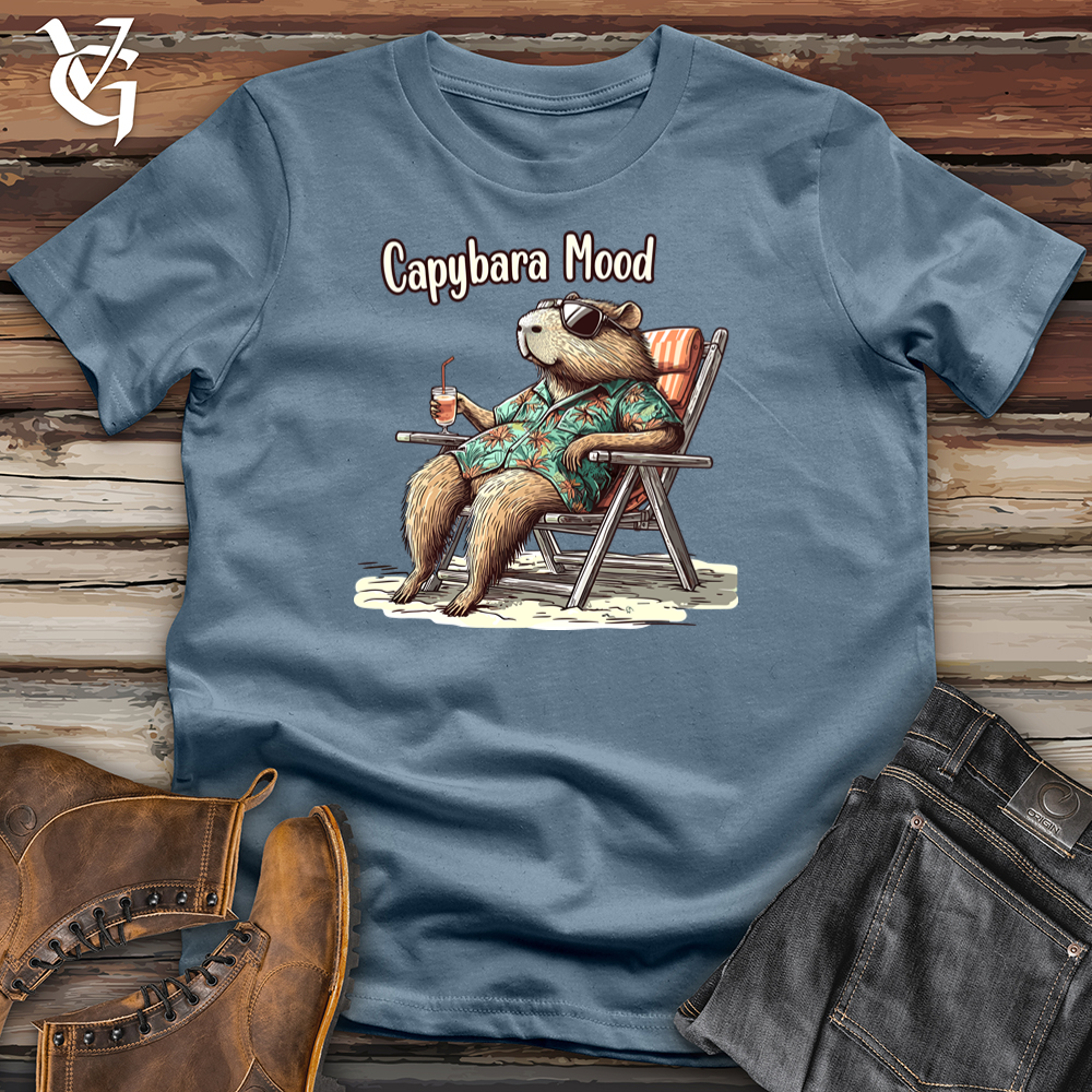 Viking Goods Capybara Mood Softstyle Tee Indigo Blue / L