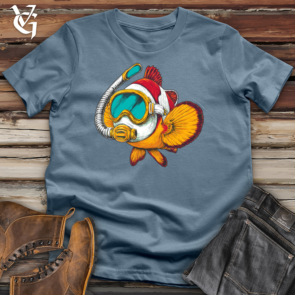 Viking Goods Clownfish Snorkel Softstyle Tee Indigo Blue / L