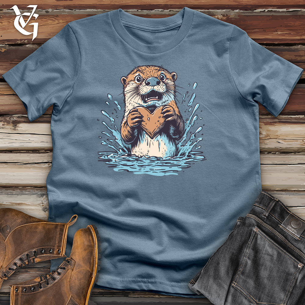 Viking Goods Commitment Issues Otter Softstyle Tee Indigo Blue / L