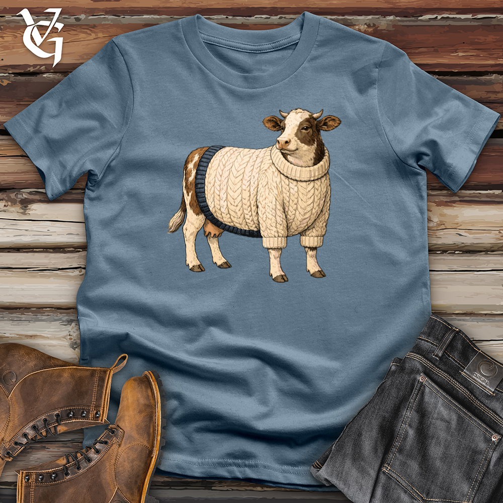 Viking Goods Cozy Cow Tee Indigo Blue / L