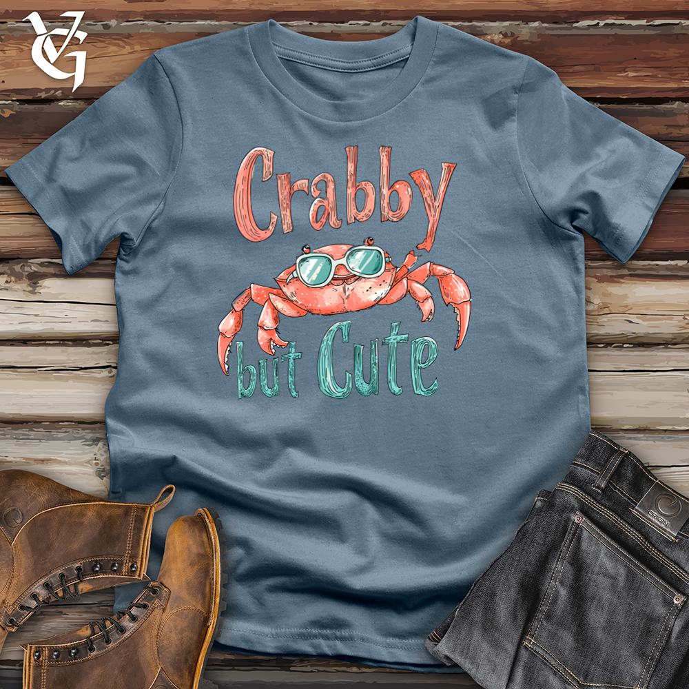 Viking Goods Crabby but Cute Softstyle Tee Indigo Blue / L